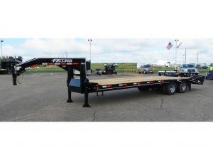 25', Electric Brake, Gooseneck Deckover Trailer