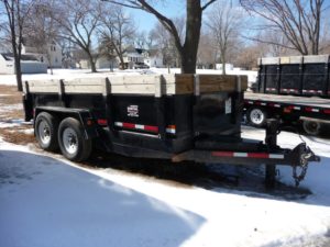 9,980 Pound, 7 Yard Hitch Mount Dump Trailer